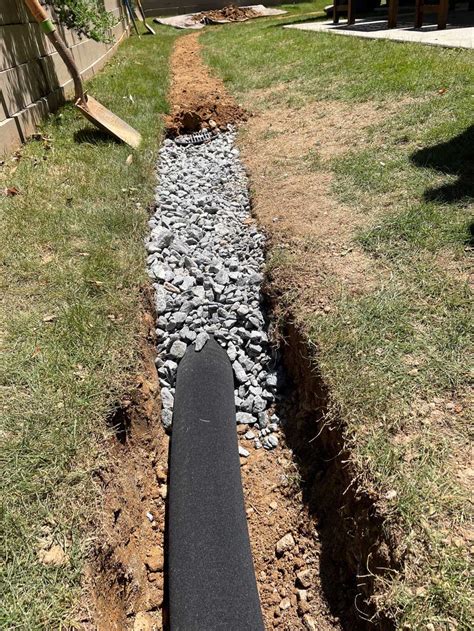 mini excavator french drain|how to install a french drain.